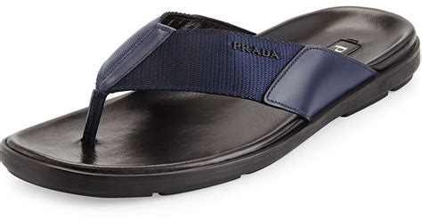 prada men slipper|prada flip flops men's.